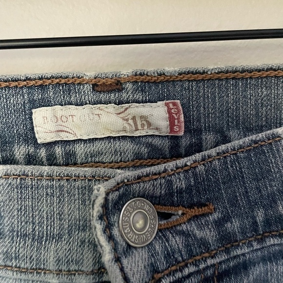 Levi's 515 Light Wash Bootcut Jeans Size 10 Long - Picture 4 of 11